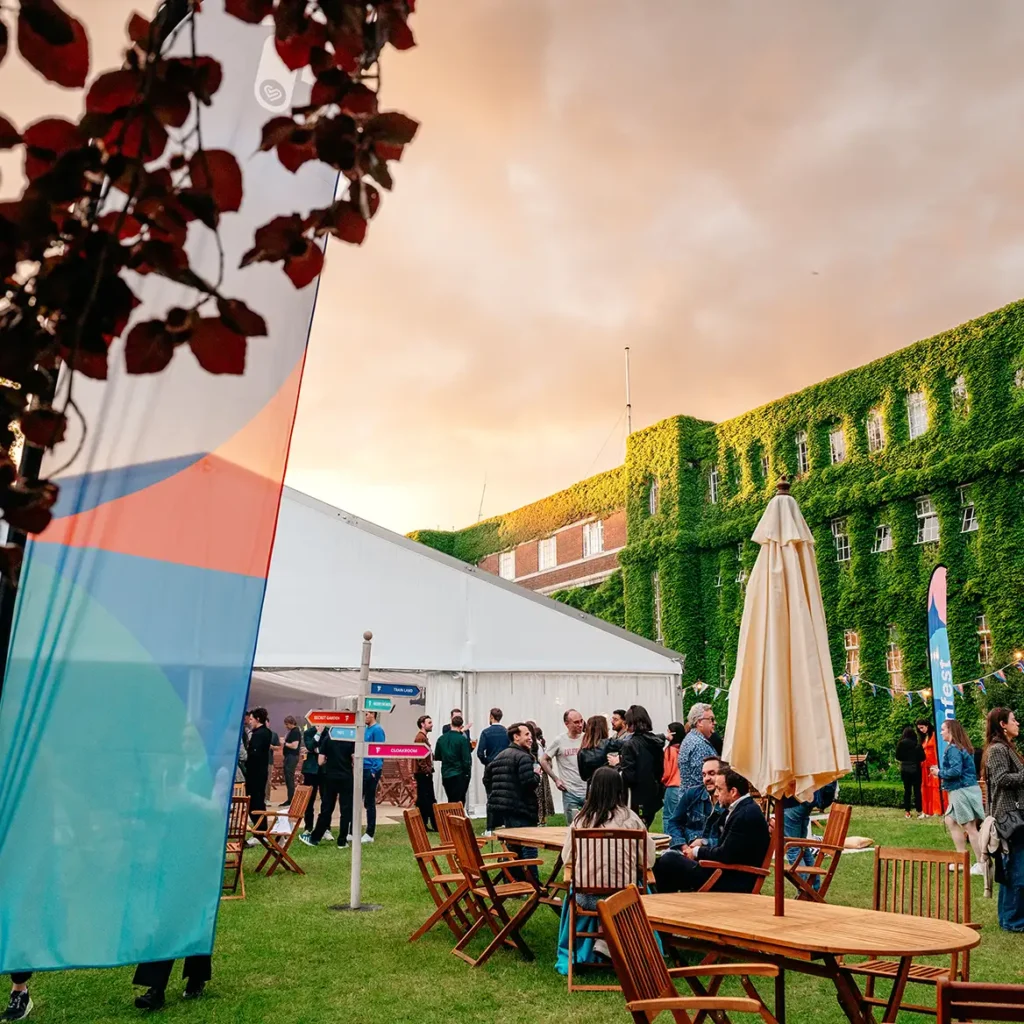 Corporate summer event at York Gardens London