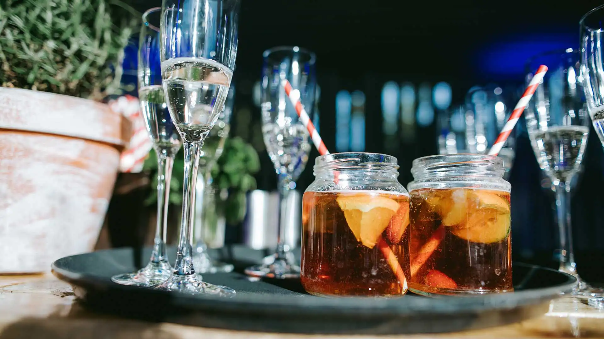 50th birthday drinks cocktails served