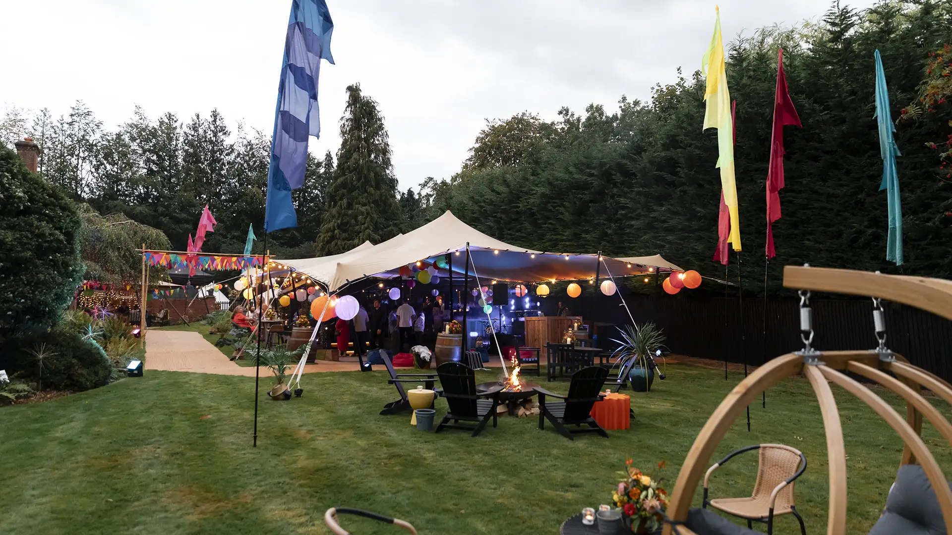 Stretch tent for 50th birthday