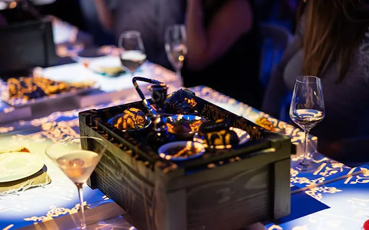 Immersive dining experience props experience