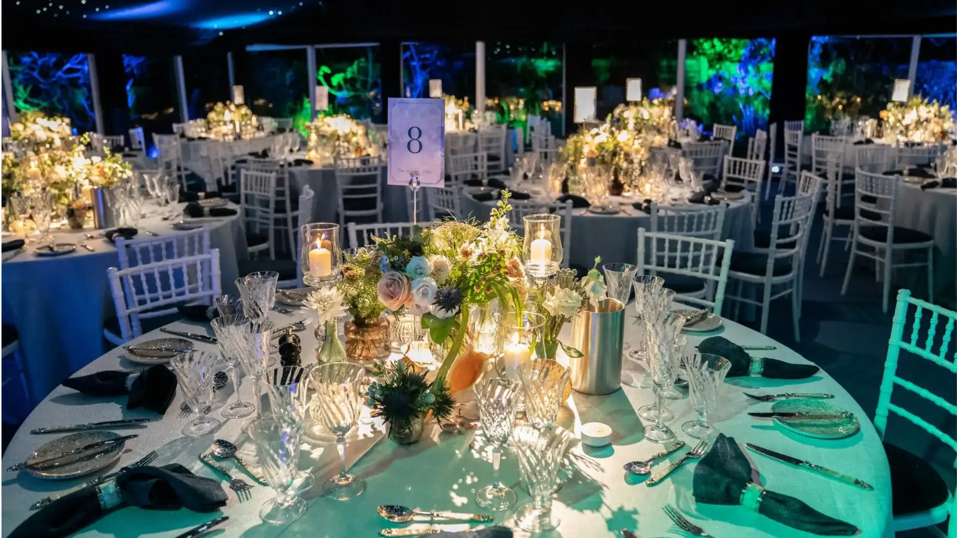 60th birthday dining table set up