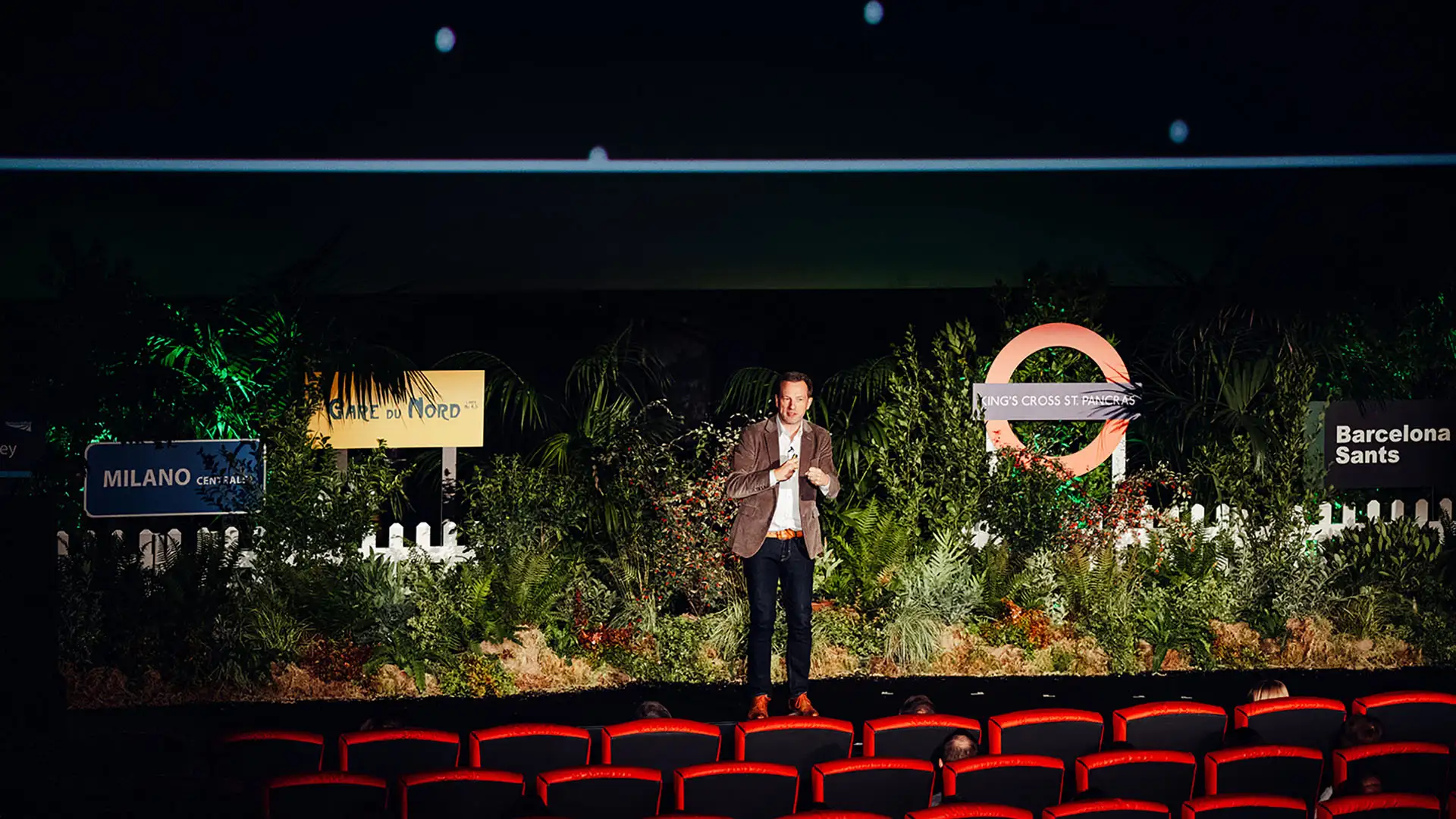 Large stage with sustainable materials