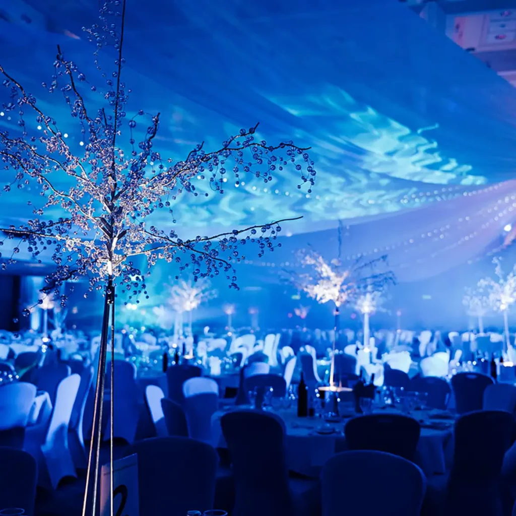 White Christmas themed party