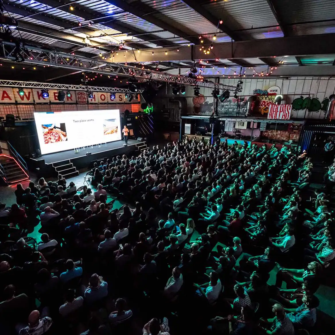 Corporate summer conference at Hawker House for 500