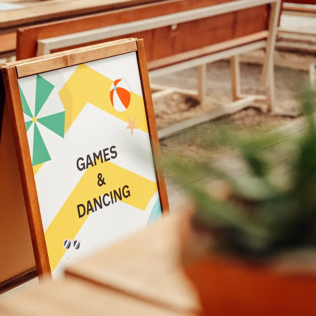 Bespoke event games signage