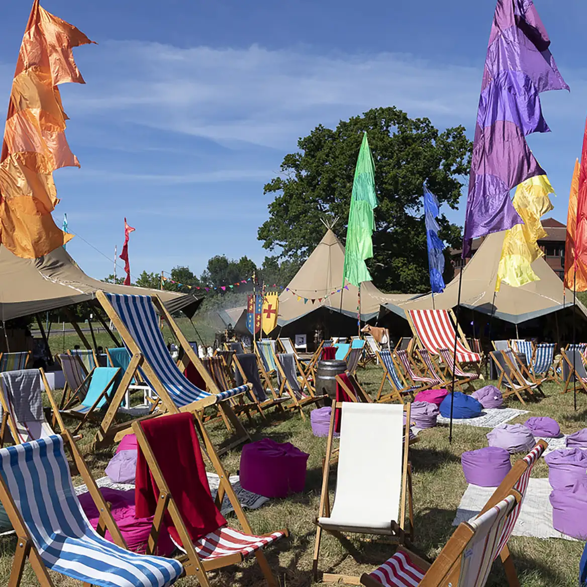 Tipis, games and colourful decorations bring the fun to family fun days