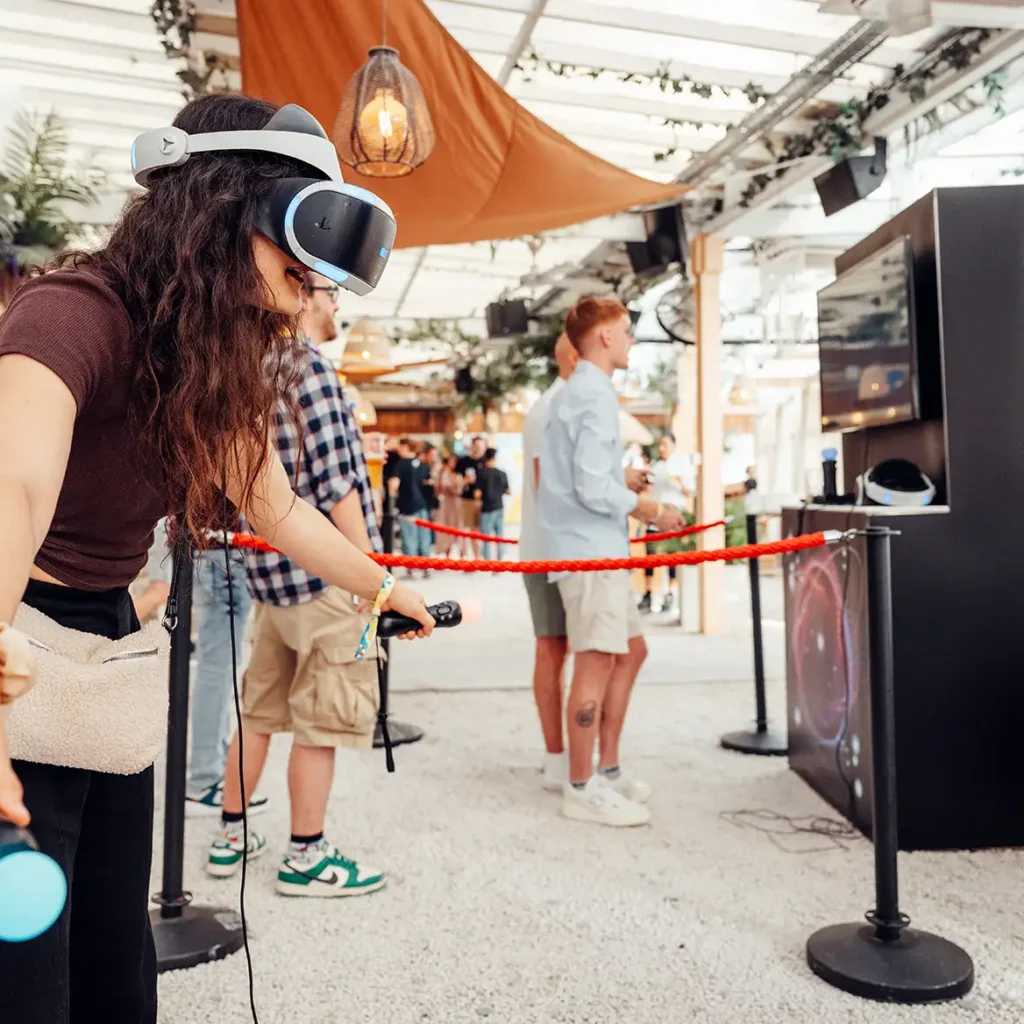 Virtual reality games for events