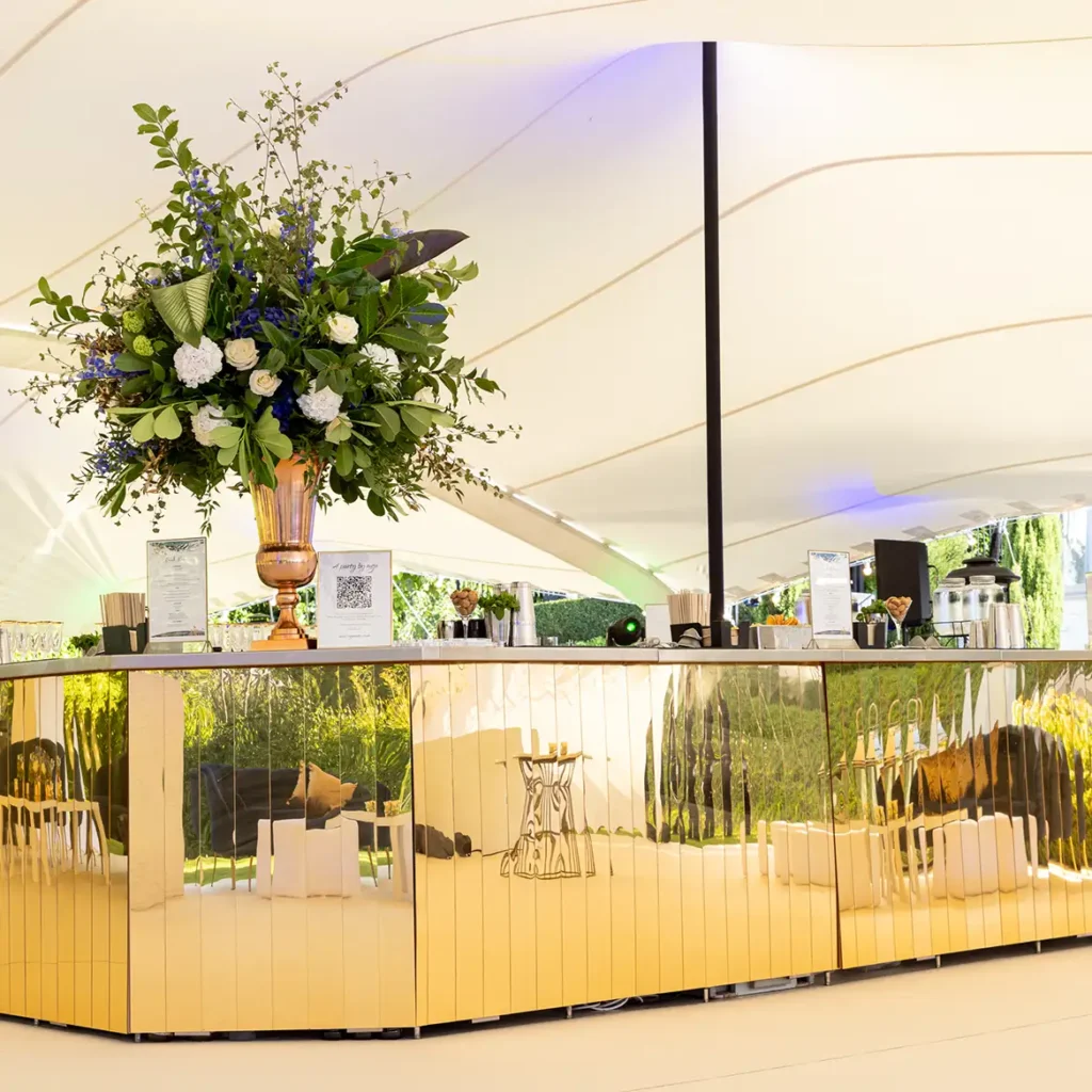Golden themed bar