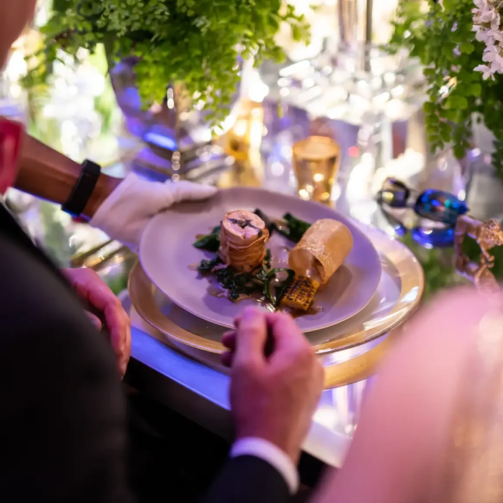 Bespoke event dining menu