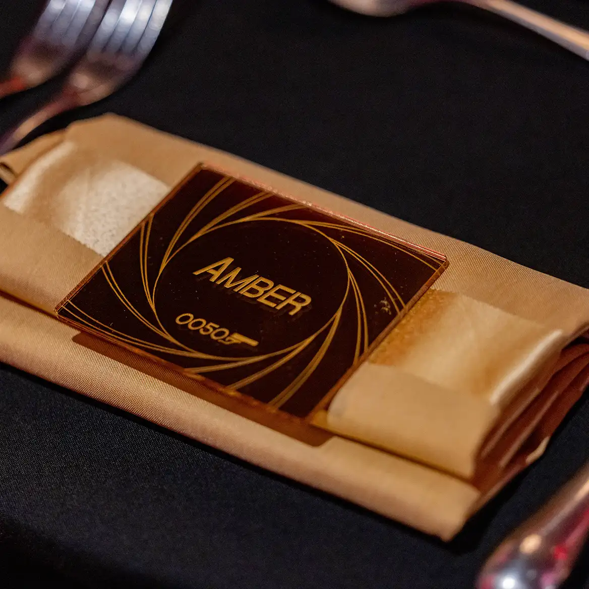 Bond theme tablescape