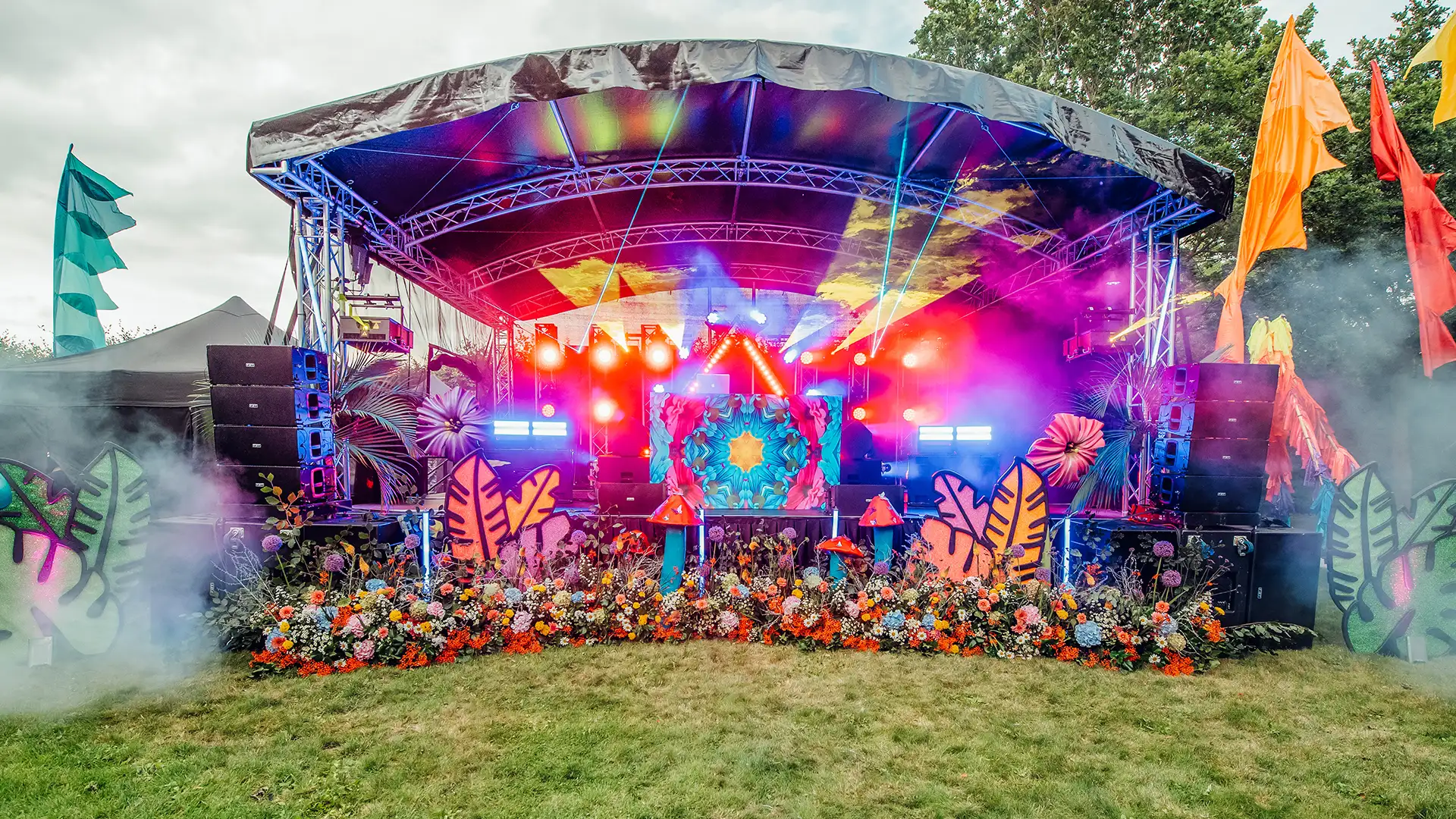 Boomtown 21st Event stage production