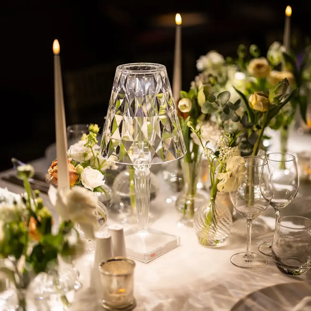 Fine dining table setting