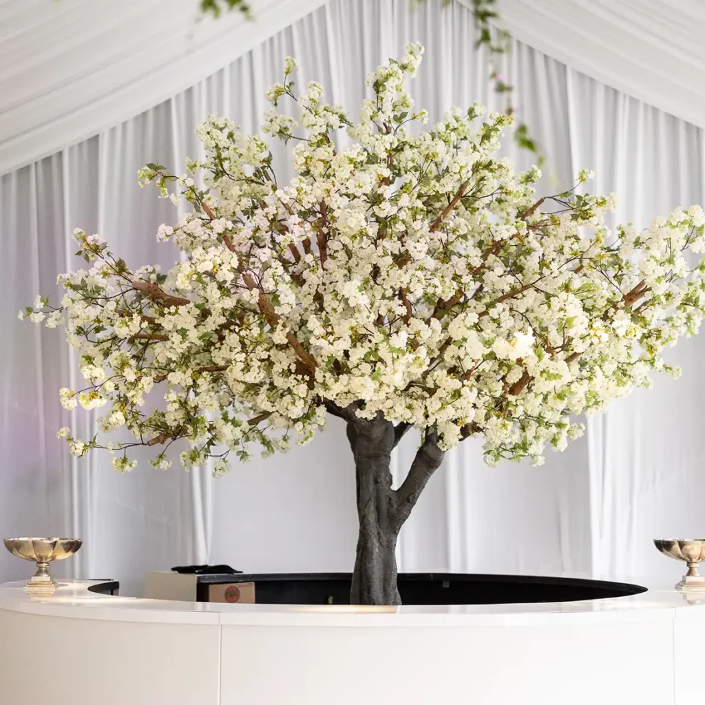 Bar with bespoke tree