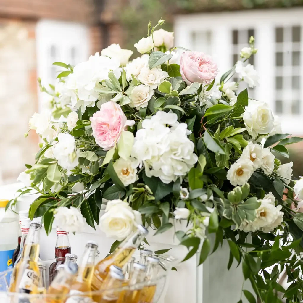 Rose themed garden wedding