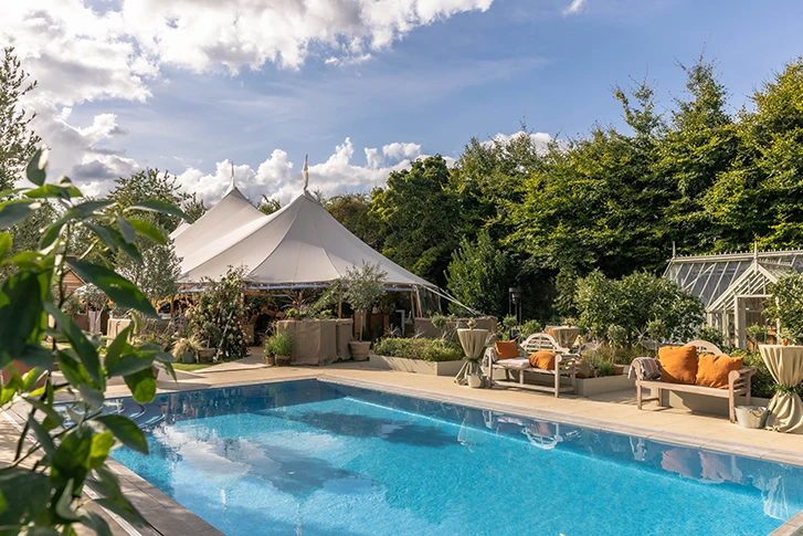 Sailcloth marquee tent