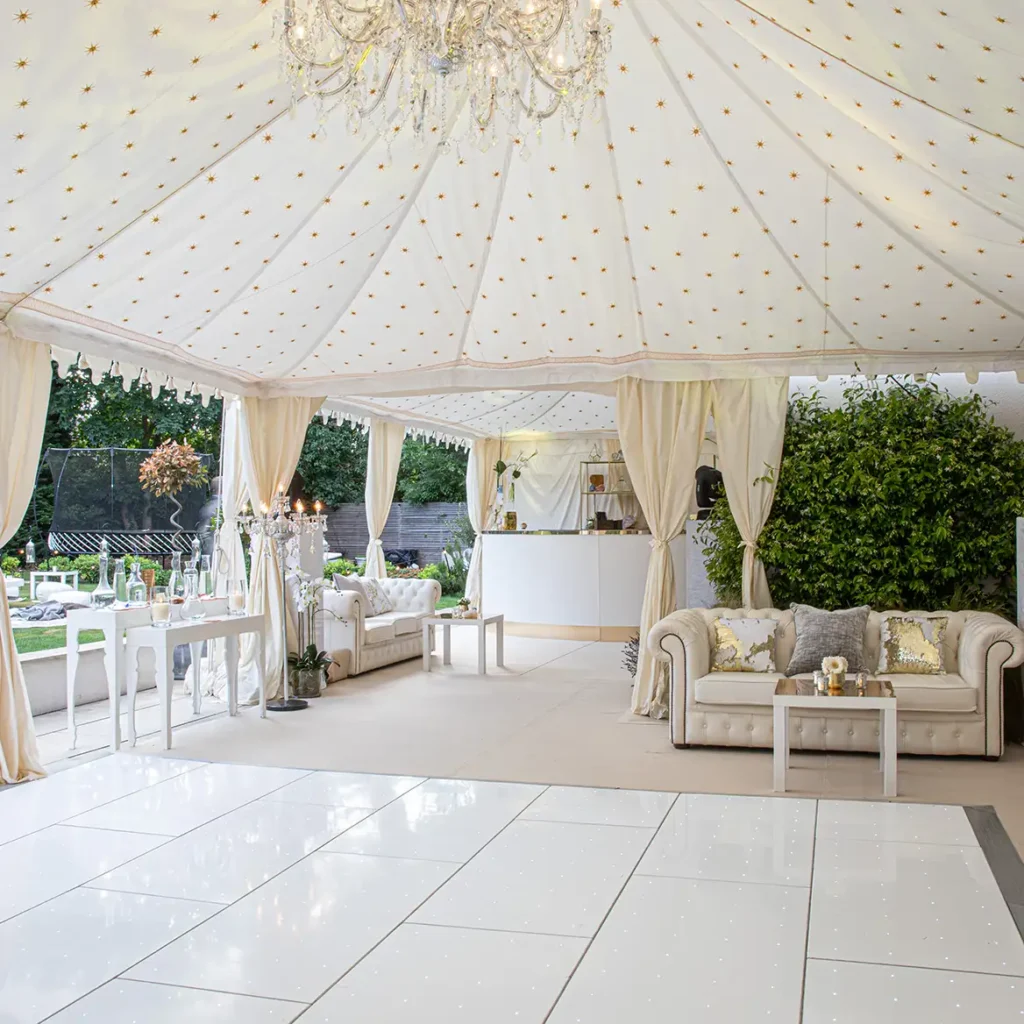 Marquee garden party