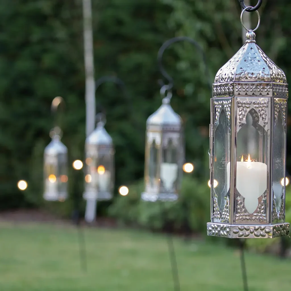 Garden lighting for events