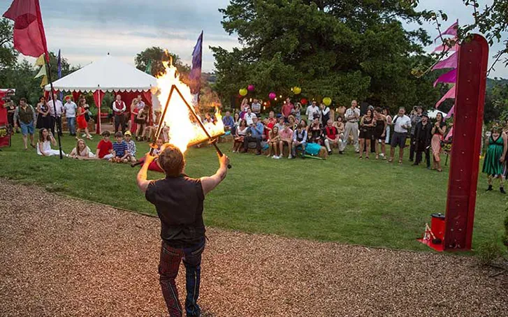 Circus corporate summer party themes draw the crowds