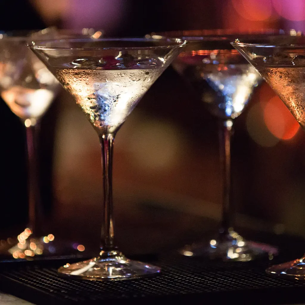 Glamours martinis for 50th birthday