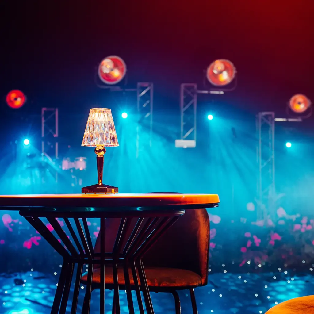 Poseur table and staging