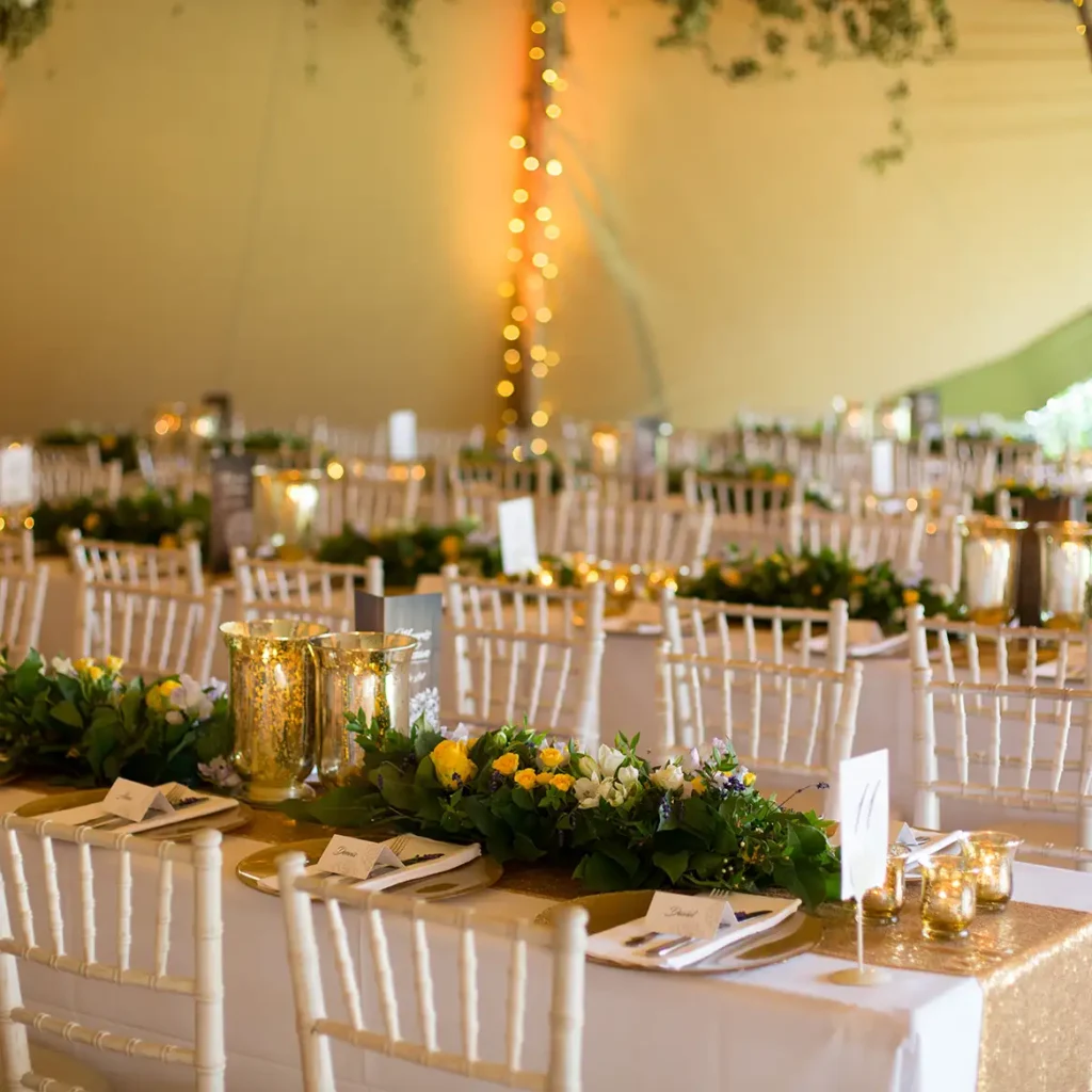 Internal marquee decor