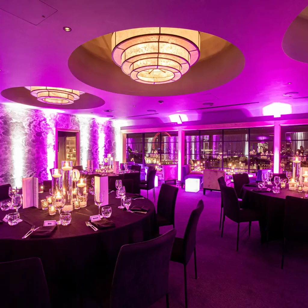 Luxury penthouse in London with dining decor