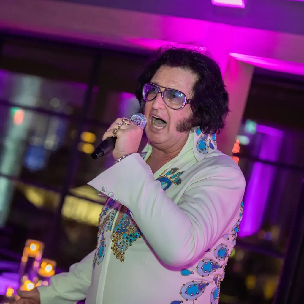 Elvis impersonator for 60th event