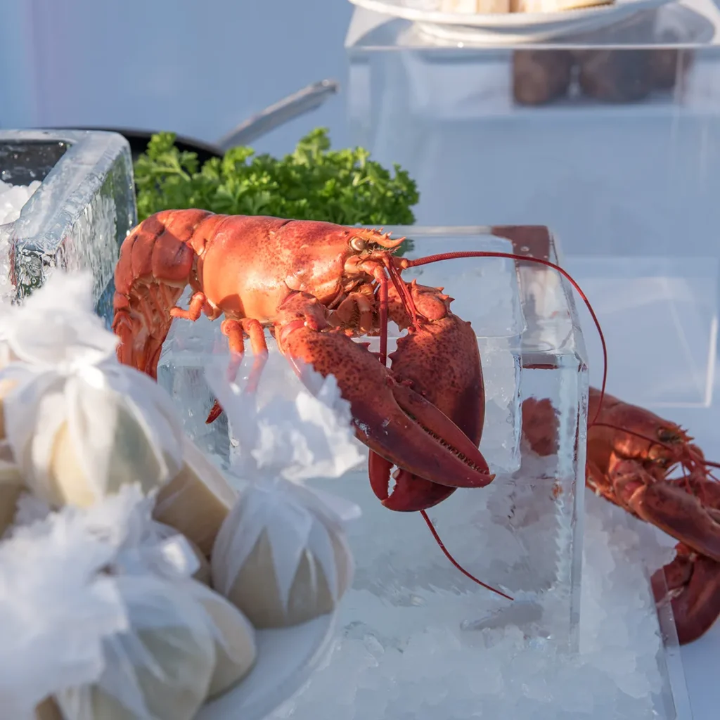 Lobster decor for seafood bar