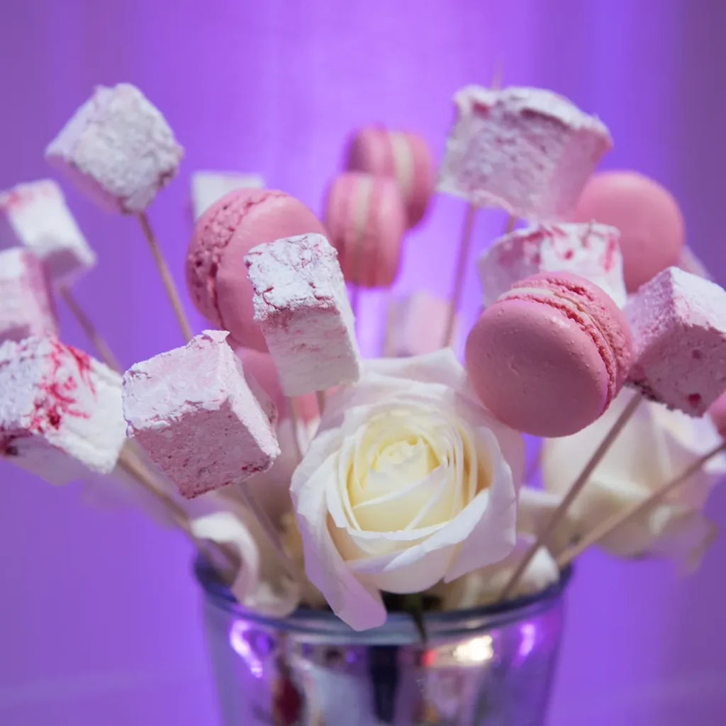 Marshmallows and macarons