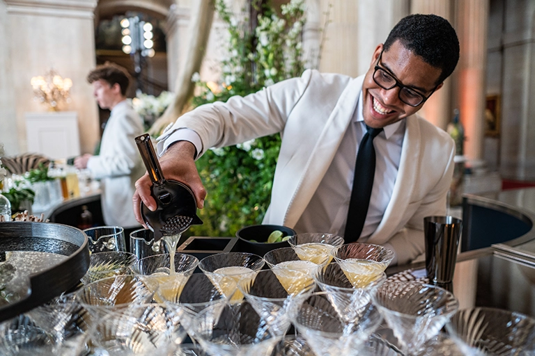 Casual freelance bar tender on event