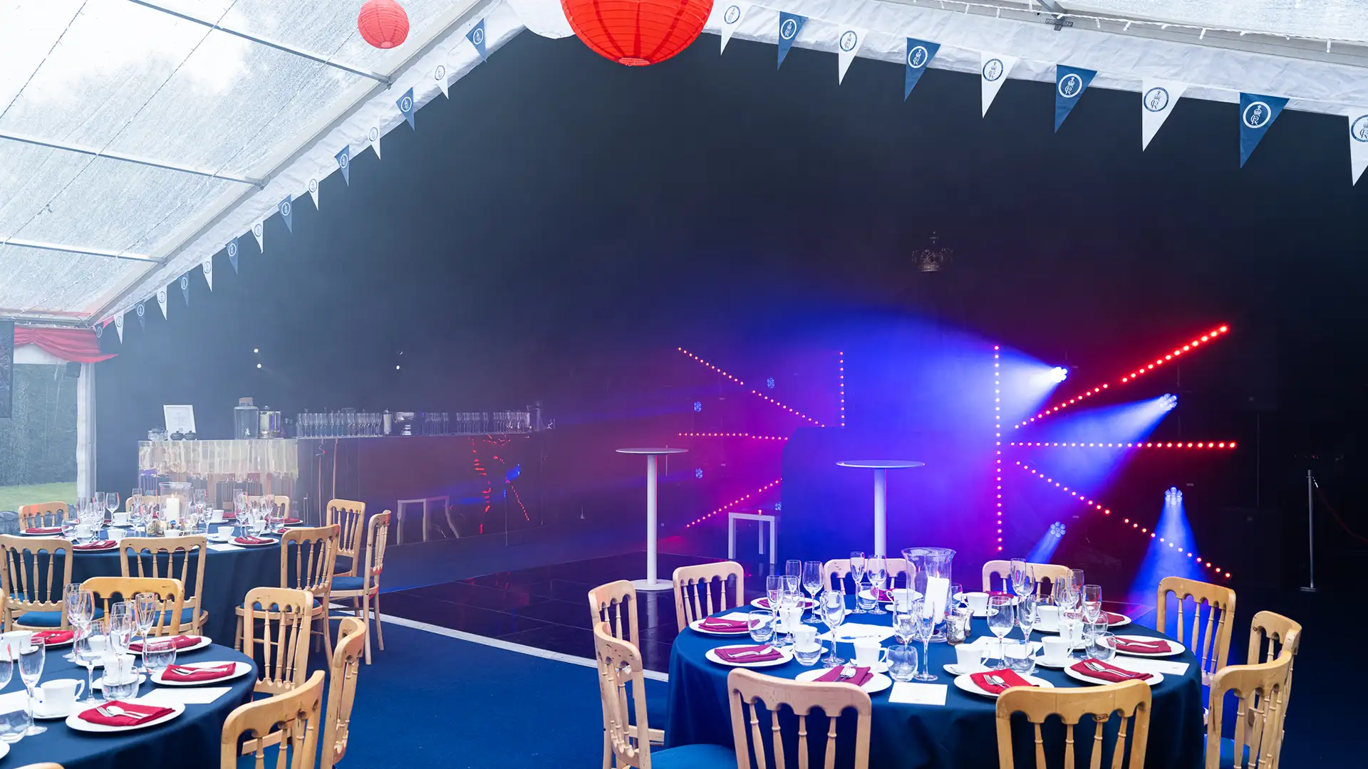 Marquee royal celebration