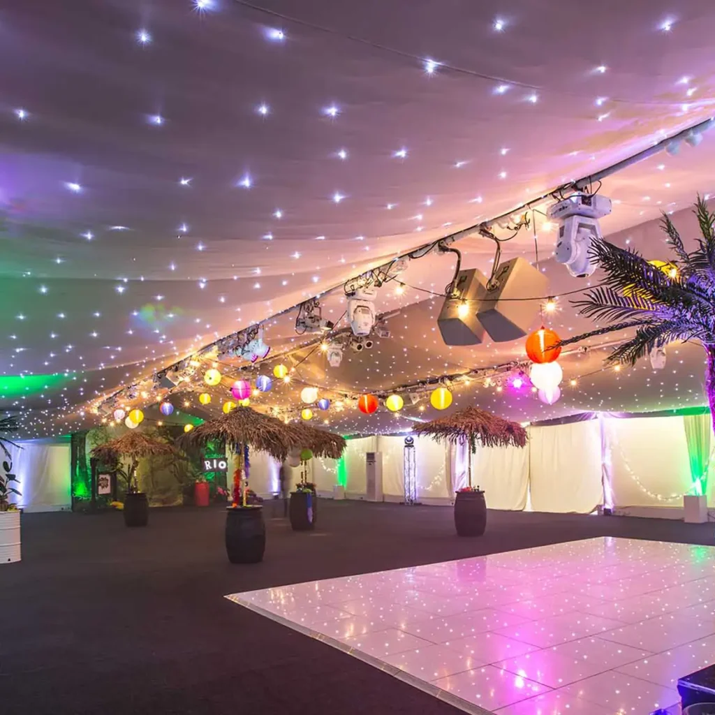 Internal marquee decor
