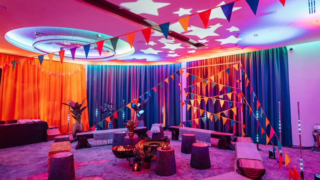 Corporate festival-themed party