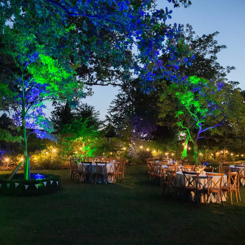 Evening event lighting