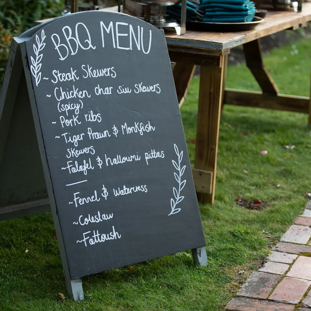 BBQ Menu
