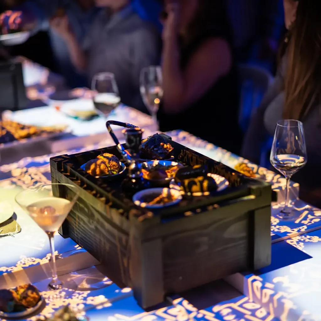 Amazing food in immersive experience