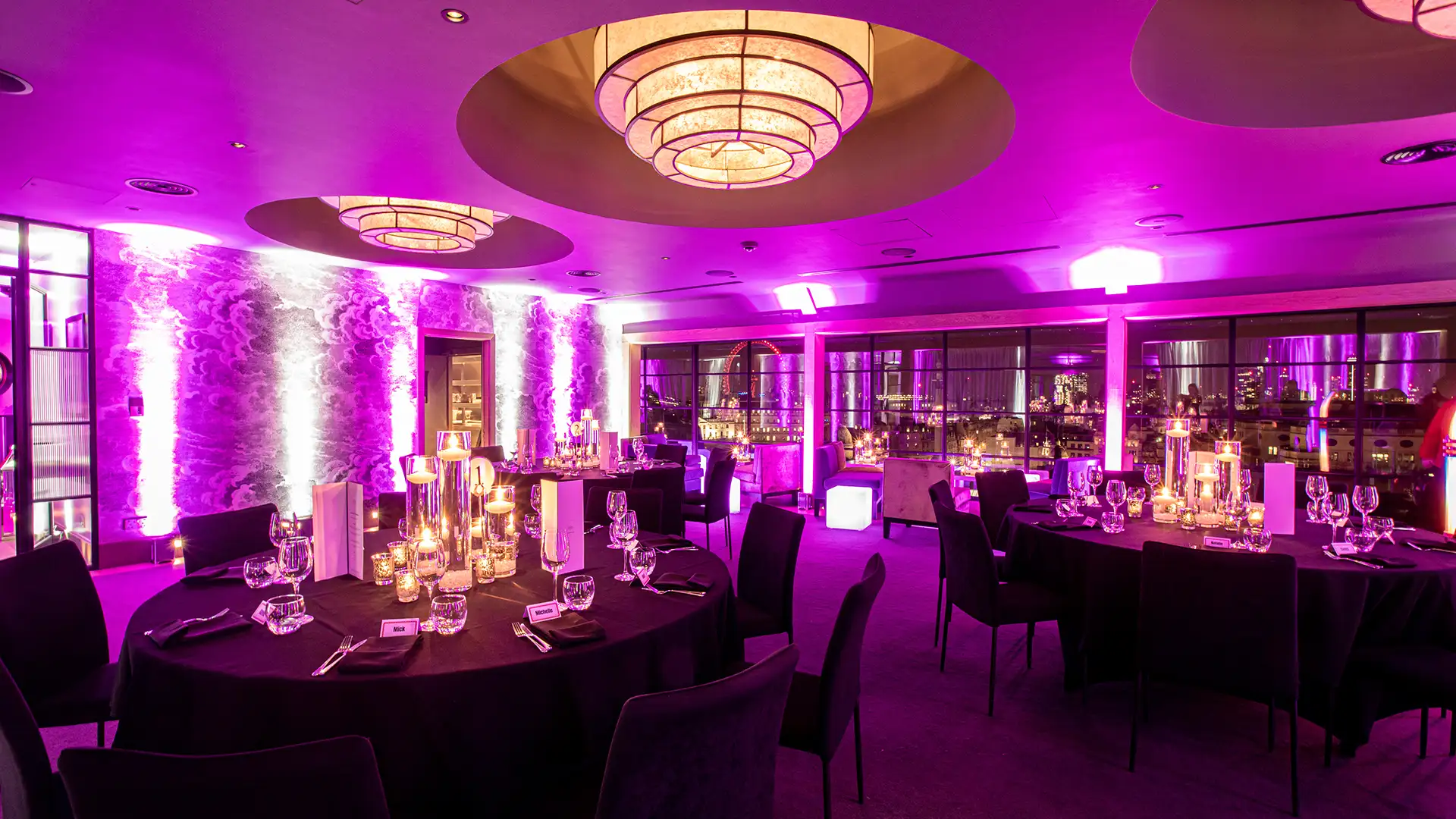 Penthouse views fro Luxury 60th birthday weekend in London