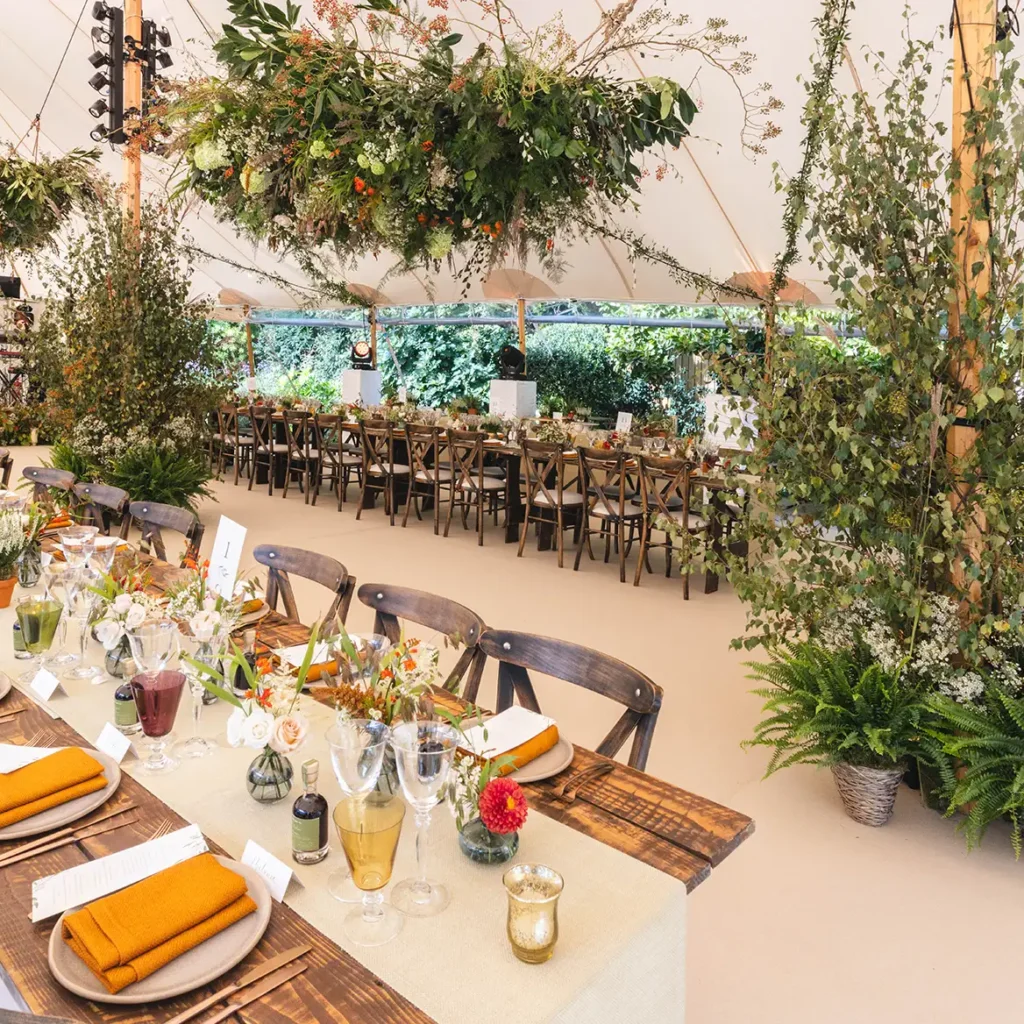Petersham nurseries themed marquee