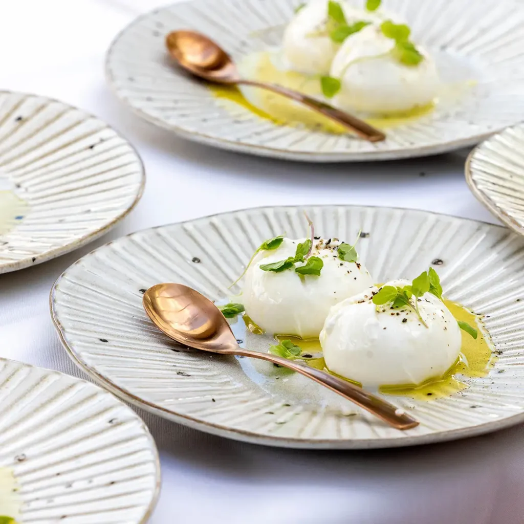 Burrata for wedding breakfast