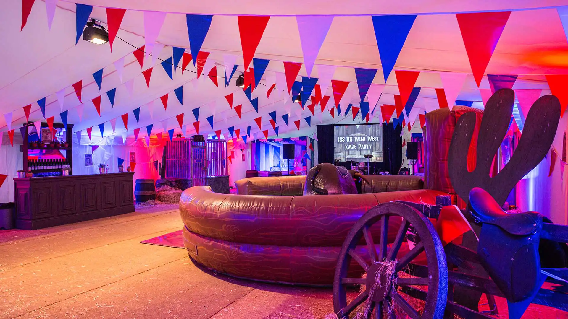 Wild West themed marquee