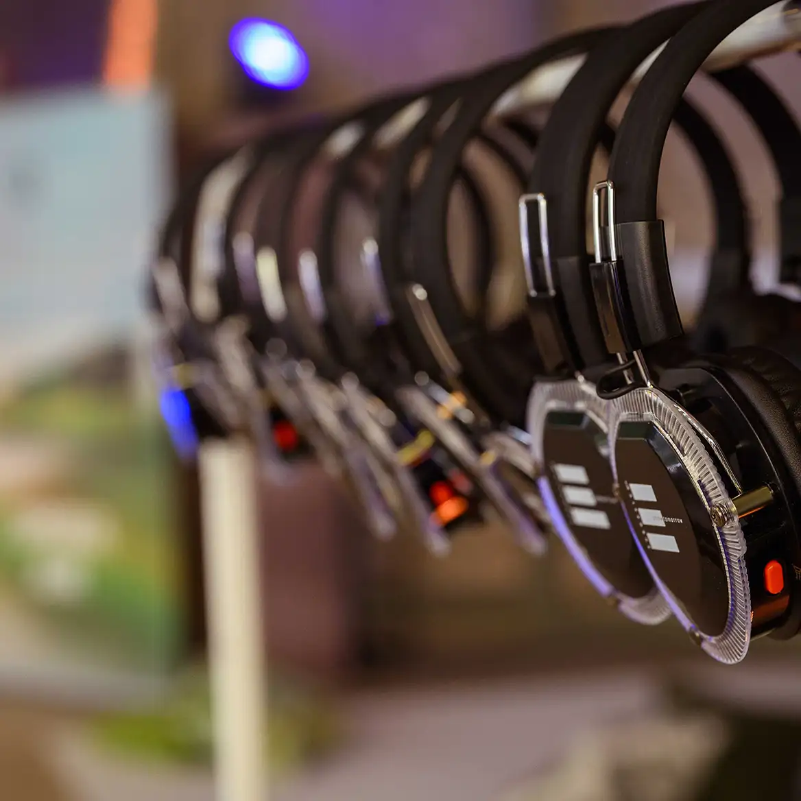 silent disco headphones