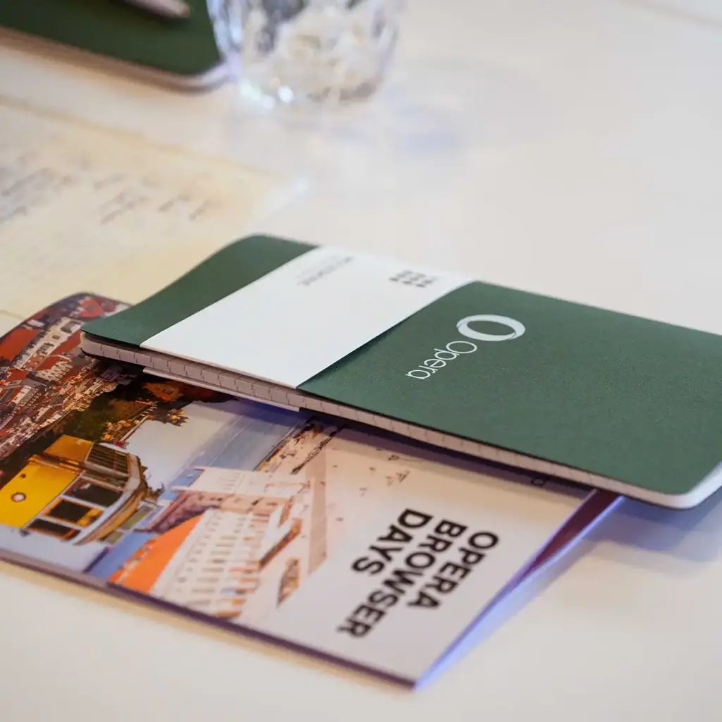 Branded printed brochures in eco friendly materials