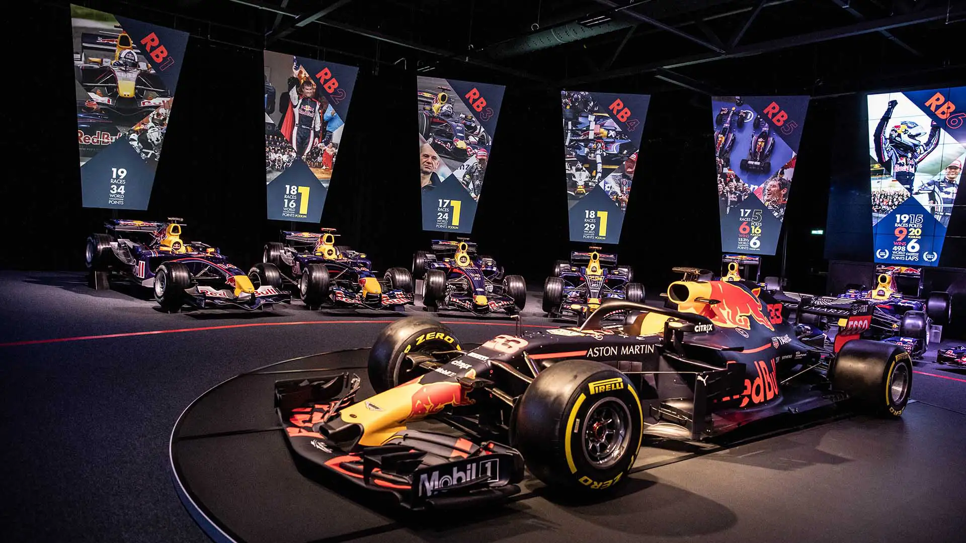 Red Bull racing car showroom