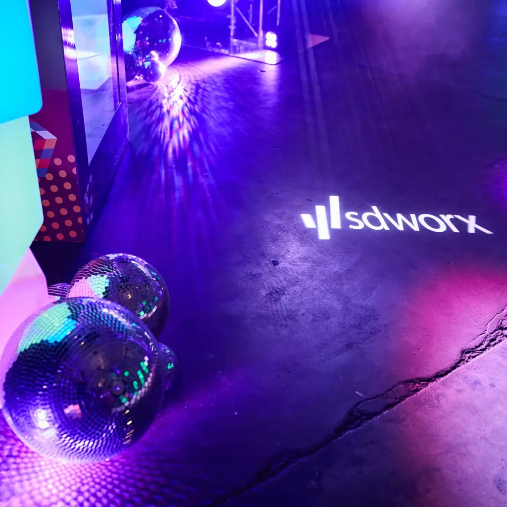80s decor and branded gobo