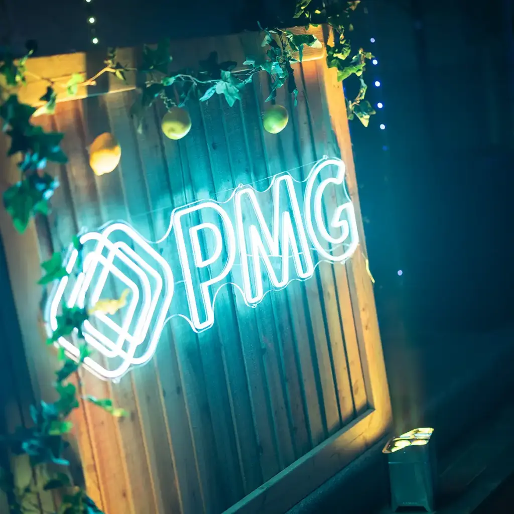 Bespoke signage for evening disco