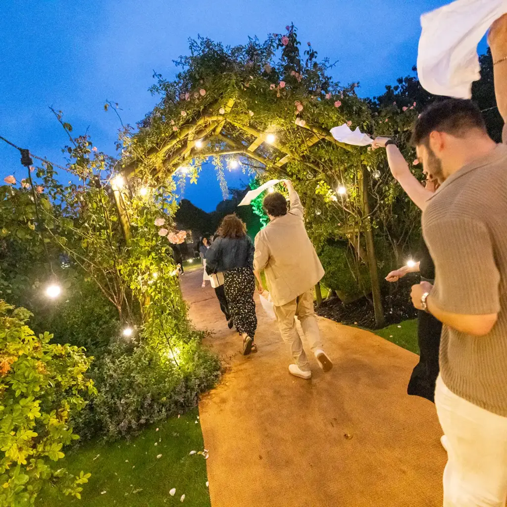 Guests party into the night