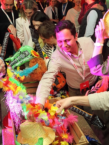 Engaged employees at brand festival