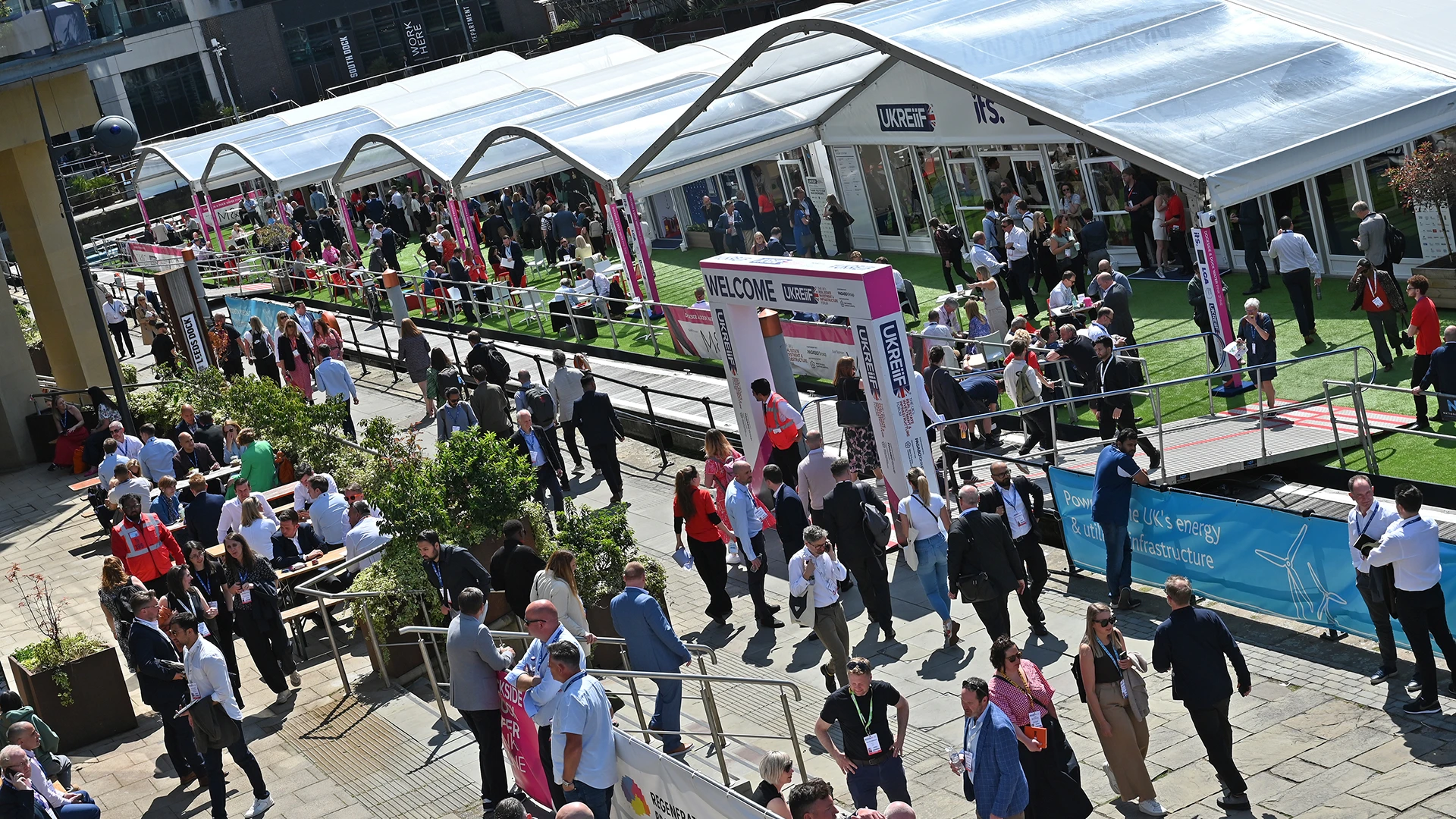 Large corporate exhibition UKREiiF with High-Impact Pavilion Experience