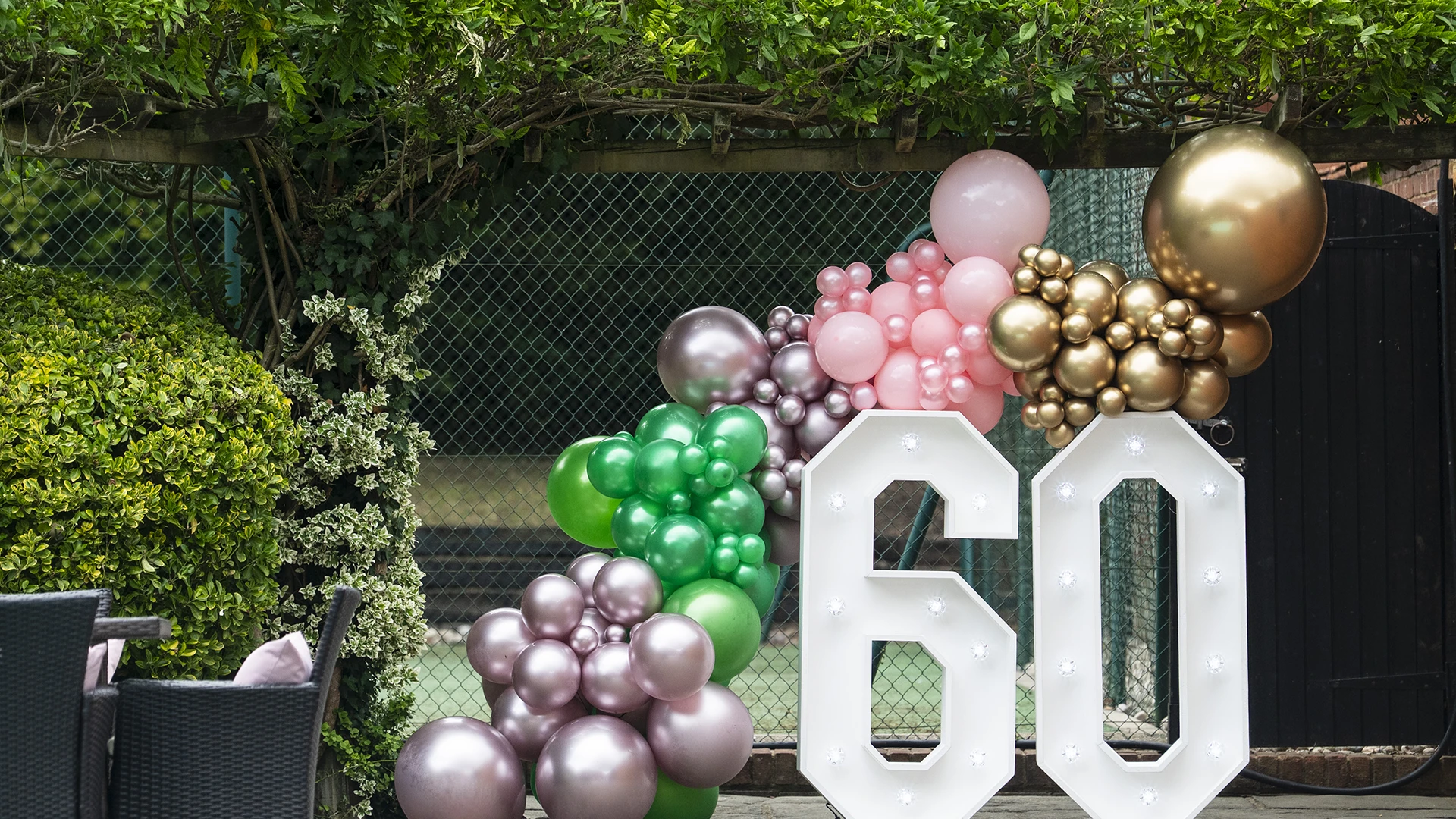 Luxury 60th birthday marquee party in Berkshire