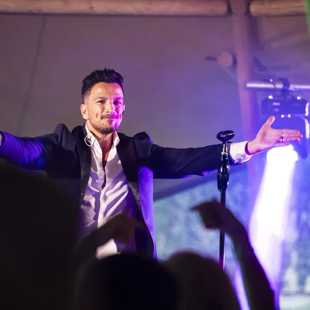 Peter Andre performs at luxury 60th birthday in Berkshire
